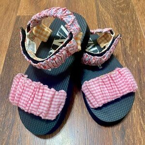 Zara patch work sandals HTF